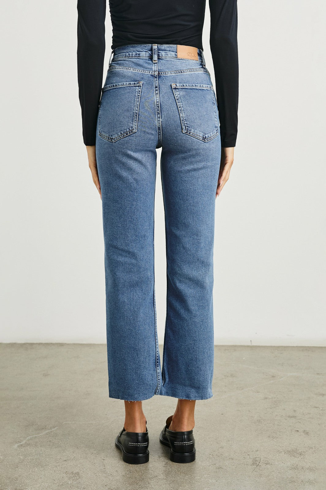 TOPANGA CROP STRAIGHT - PURE INDIGO| Rails sale