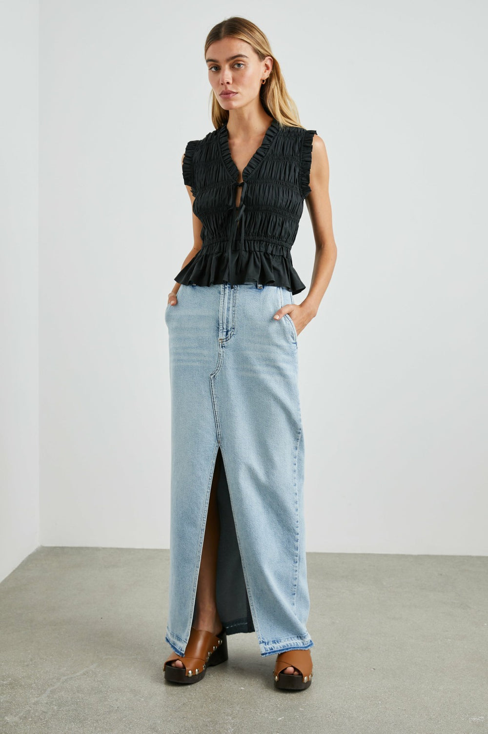 MANHATTAN SKIRT - REEF LET DOWN HEM| Rails sale