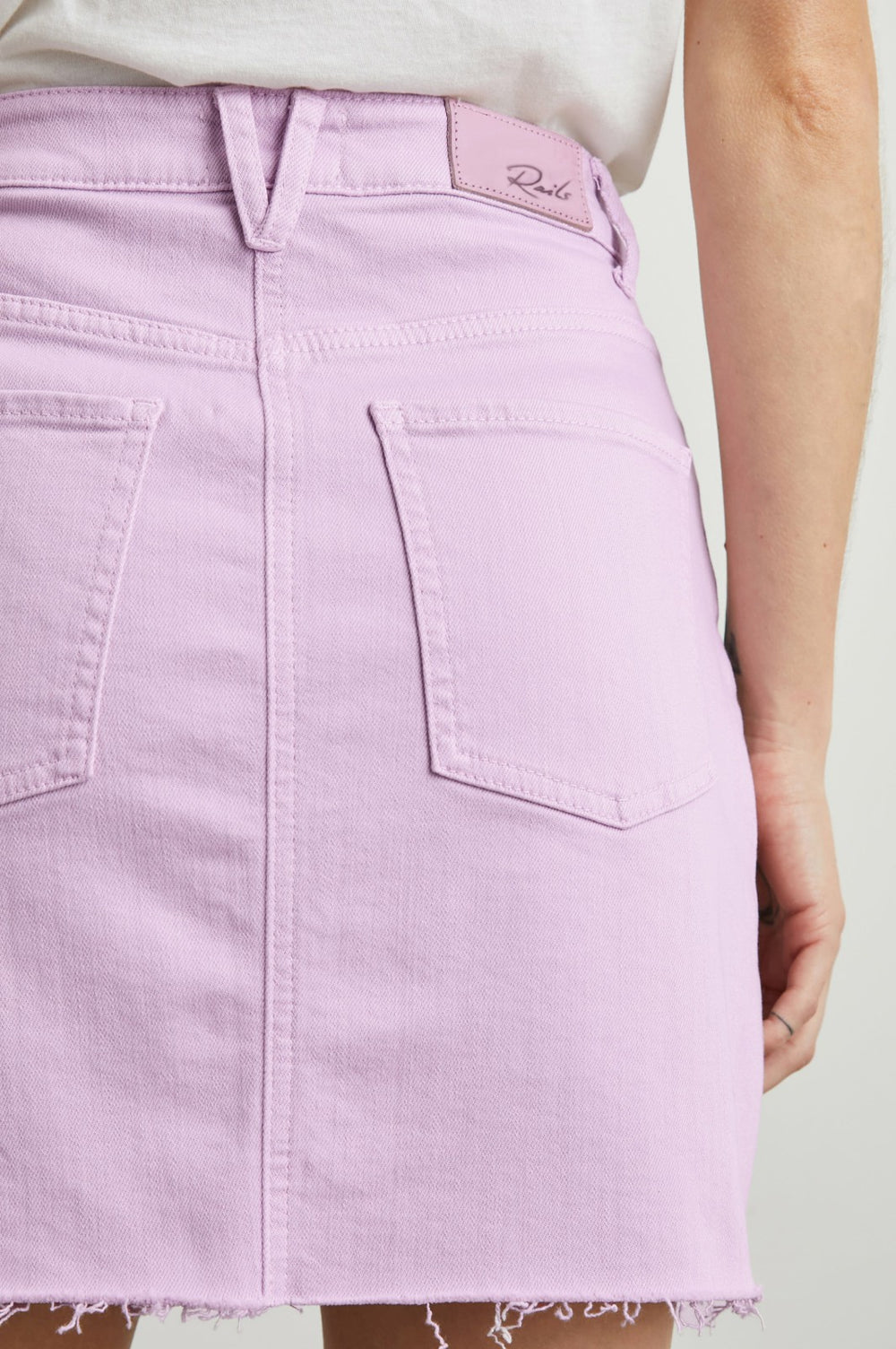 BRENTWOOD SKIRT - LILAC RAW HEM| Rails sale