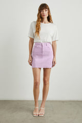 BRENTWOOD SKIRT - LILAC RAW HEM| Rails sale