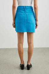 BRENTWOOD SKIRT - AQUARIUS RAW HEM| Rails outlet