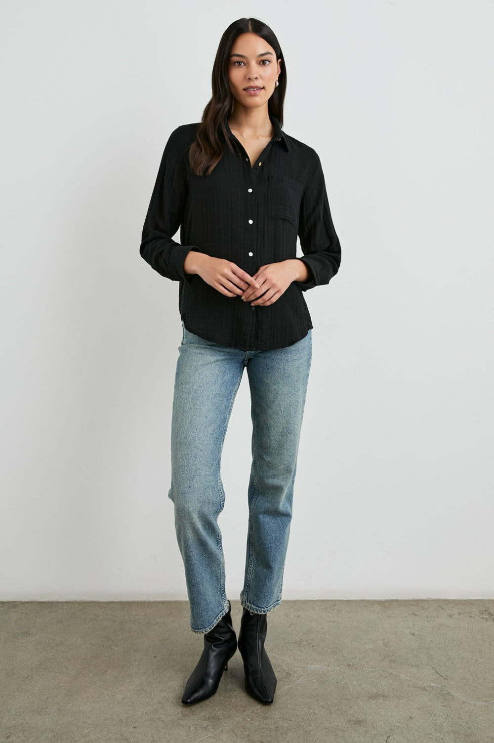 ELLIS SHIRT - BLACK| Rails online