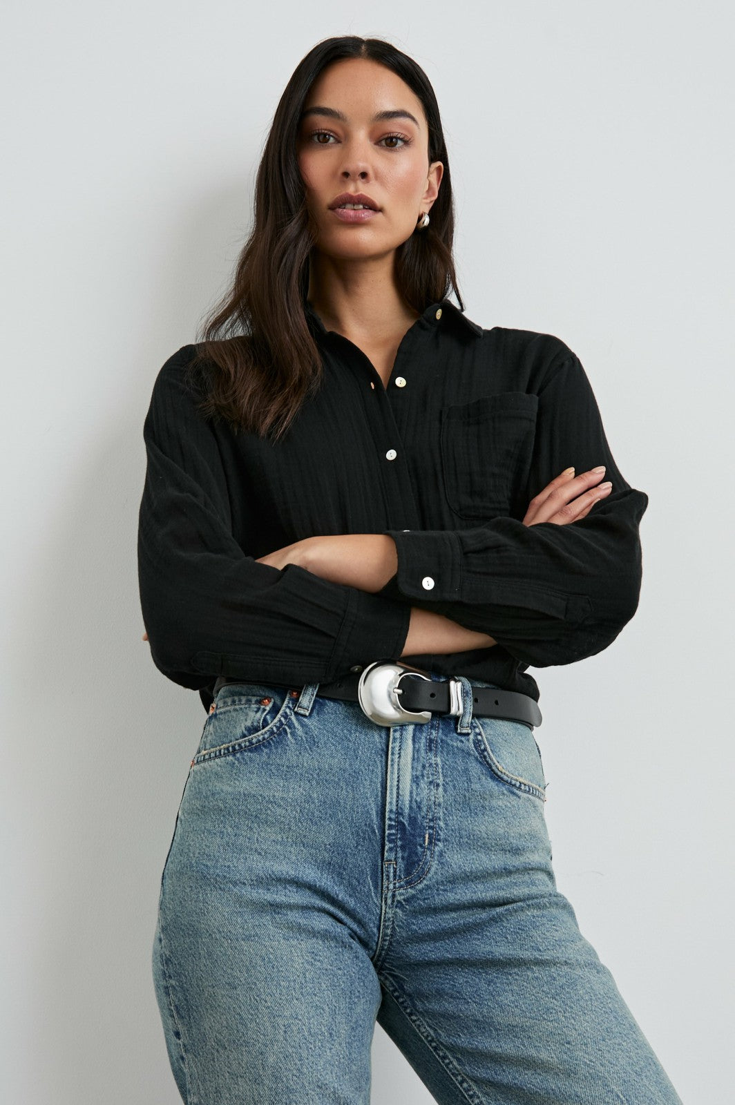 ELLIS SHIRT - BLACK| Rails online