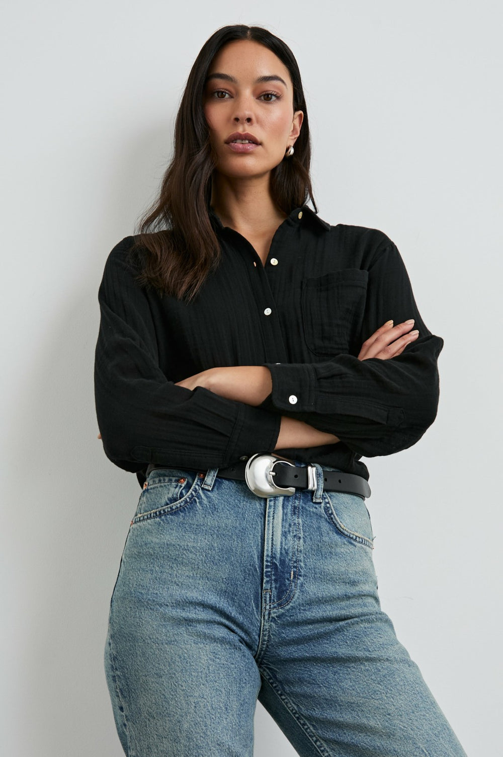 ELLIS SHIRT - BLACK| Rails online