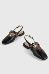 INTENTIONALLY BLANK PEARL BALLET FLAT - BLACK| Rails discount