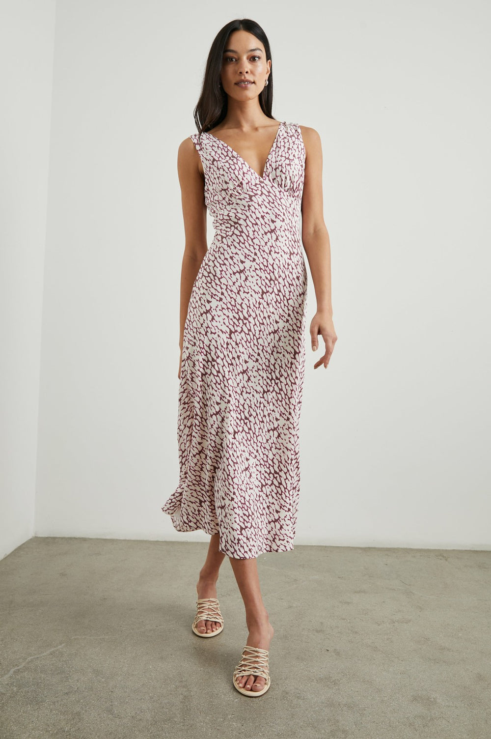 AUDRINA DRESS - PINK STATIC LEOPARD| Rails discount