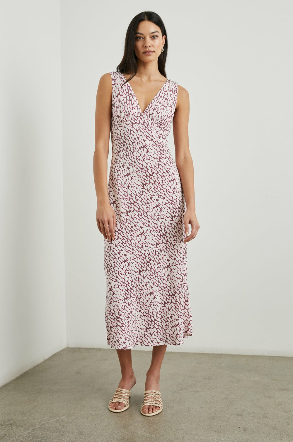 AUDRINA DRESS - PINK STATIC LEOPARD| Rails discount