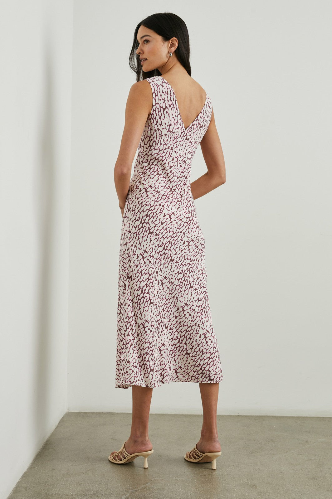 AUDRINA DRESS - PINK STATIC LEOPARD| Rails discount