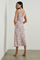 AUDRINA DRESS - PINK STATIC LEOPARD| Rails discount