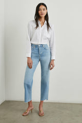 CHARLI SHIRT - WHITE EYELET SHELLS| Rails for sale
