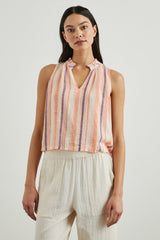 CHRISTY TOP - PAPAYA STRIPE| Rails discount