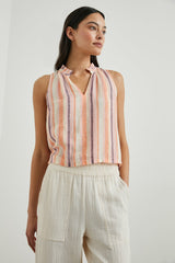 CHRISTY TOP - PAPAYA STRIPE| Rails discount