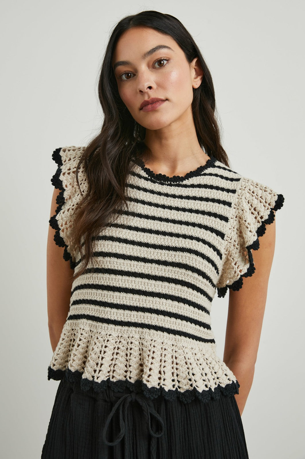 COEN TOP - OATMEAL BLACK| Rails discount