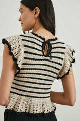 COEN TOP - OATMEAL BLACK| Rails discount