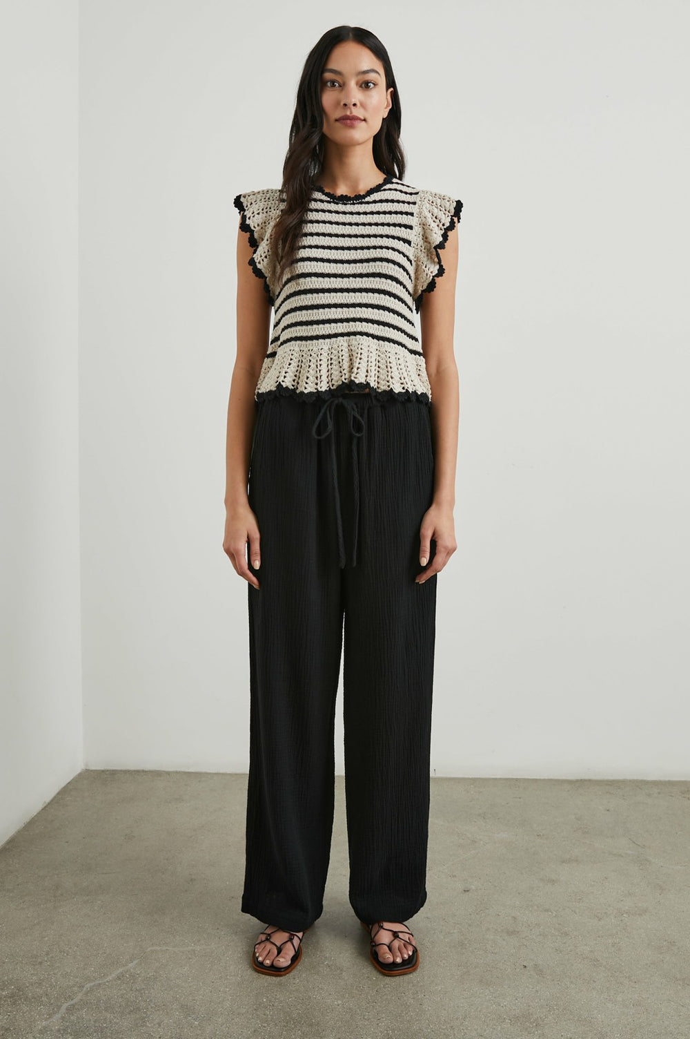 COEN TOP - OATMEAL BLACK| Rails discount