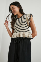 COEN TOP - OATMEAL BLACK| Rails discount