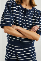 DOM SWEATSHIRT - NAVY WHITE STRIPE| Rails on sale