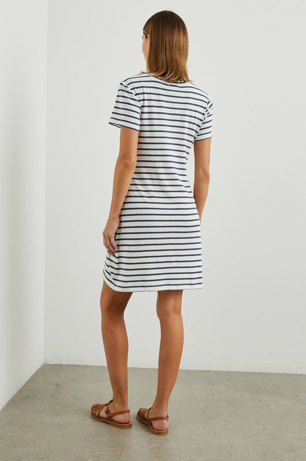EDIE DRESS - IVORY NAVY STRIPE| Rails discount