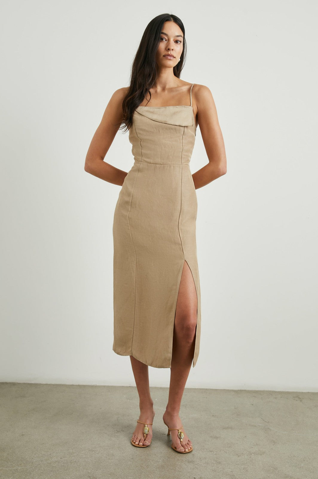 ELLASANDRA DRESS - SAFARI| Rails outlet