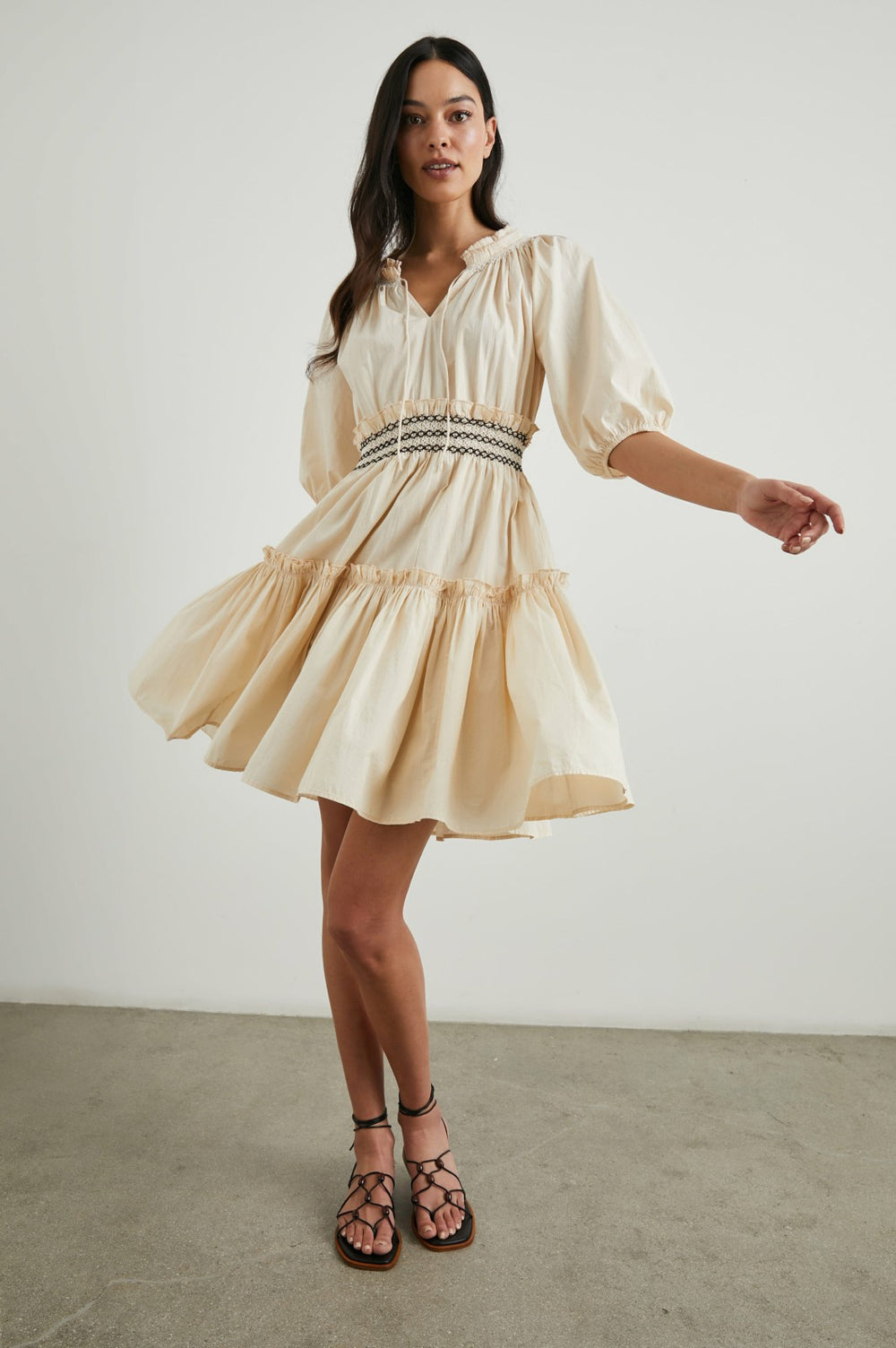 FIORELLA DRESS - FLAX| Rails on sale