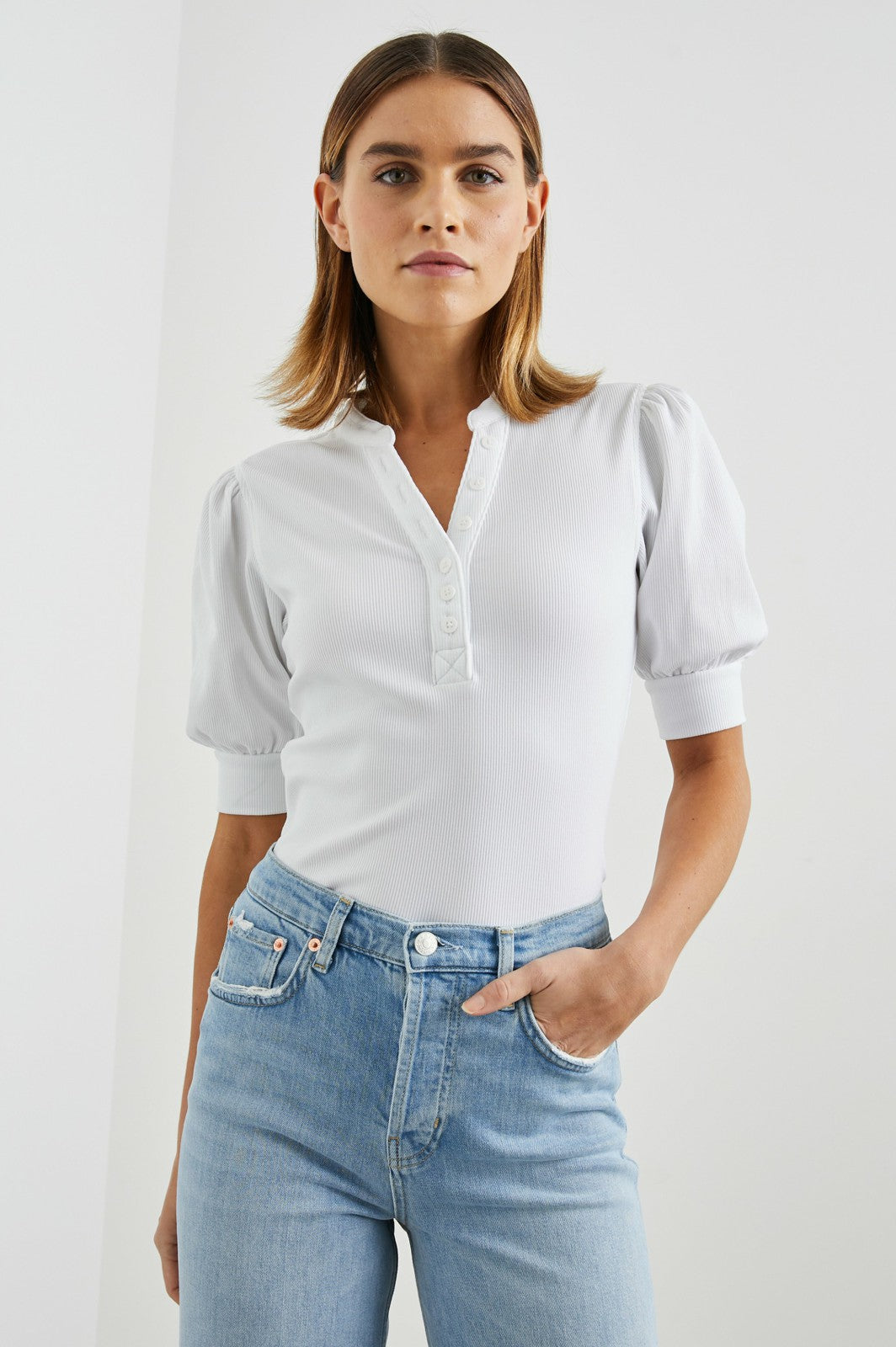 JEWEL TOP - WHITE RIB| Rails US