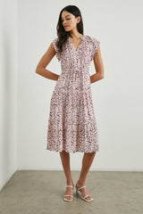 JUNI DRESS - PINK STATIC LEOPARD| Rails discount