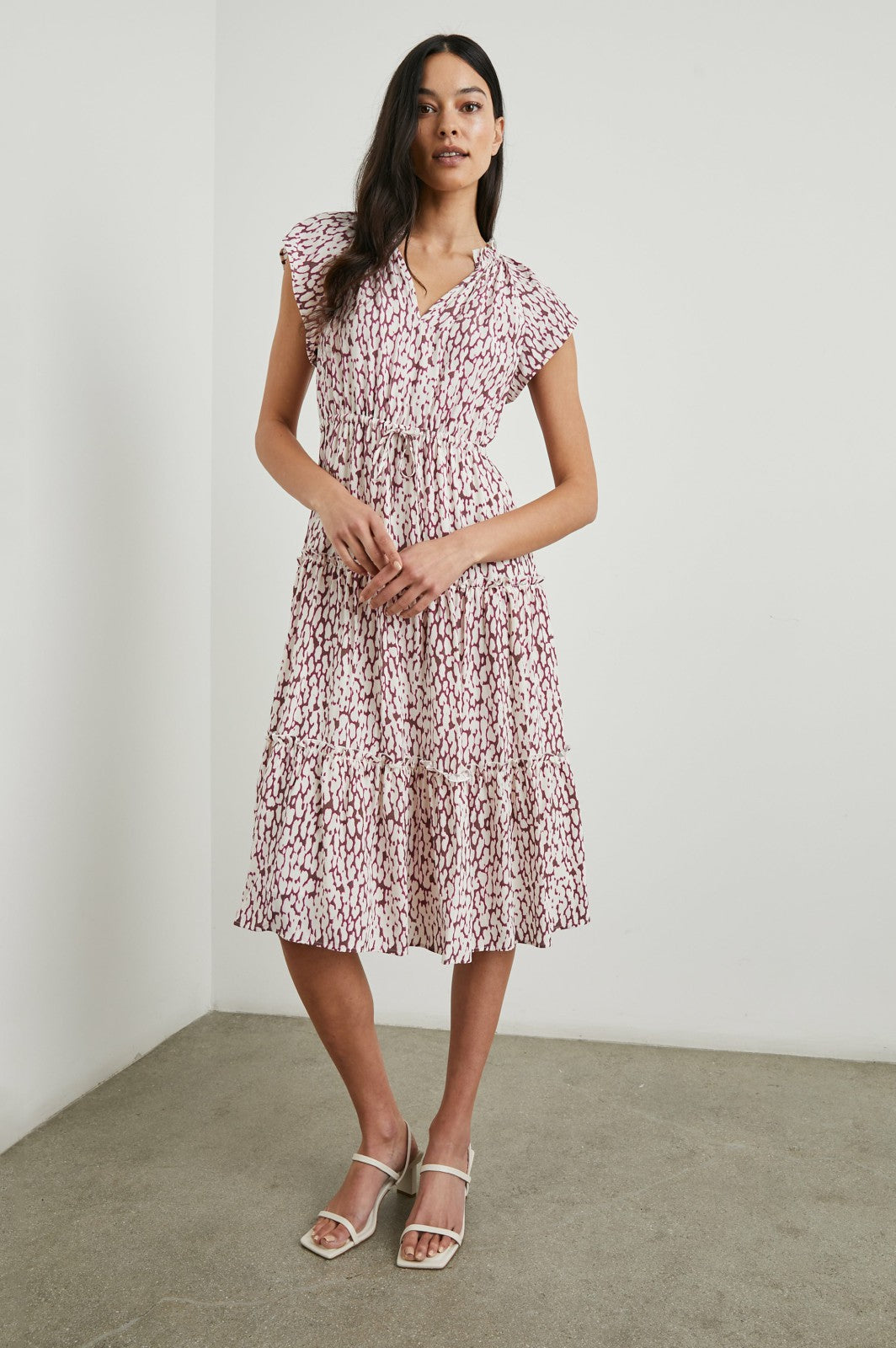 JUNI DRESS - PINK STATIC LEOPARD| Rails discount