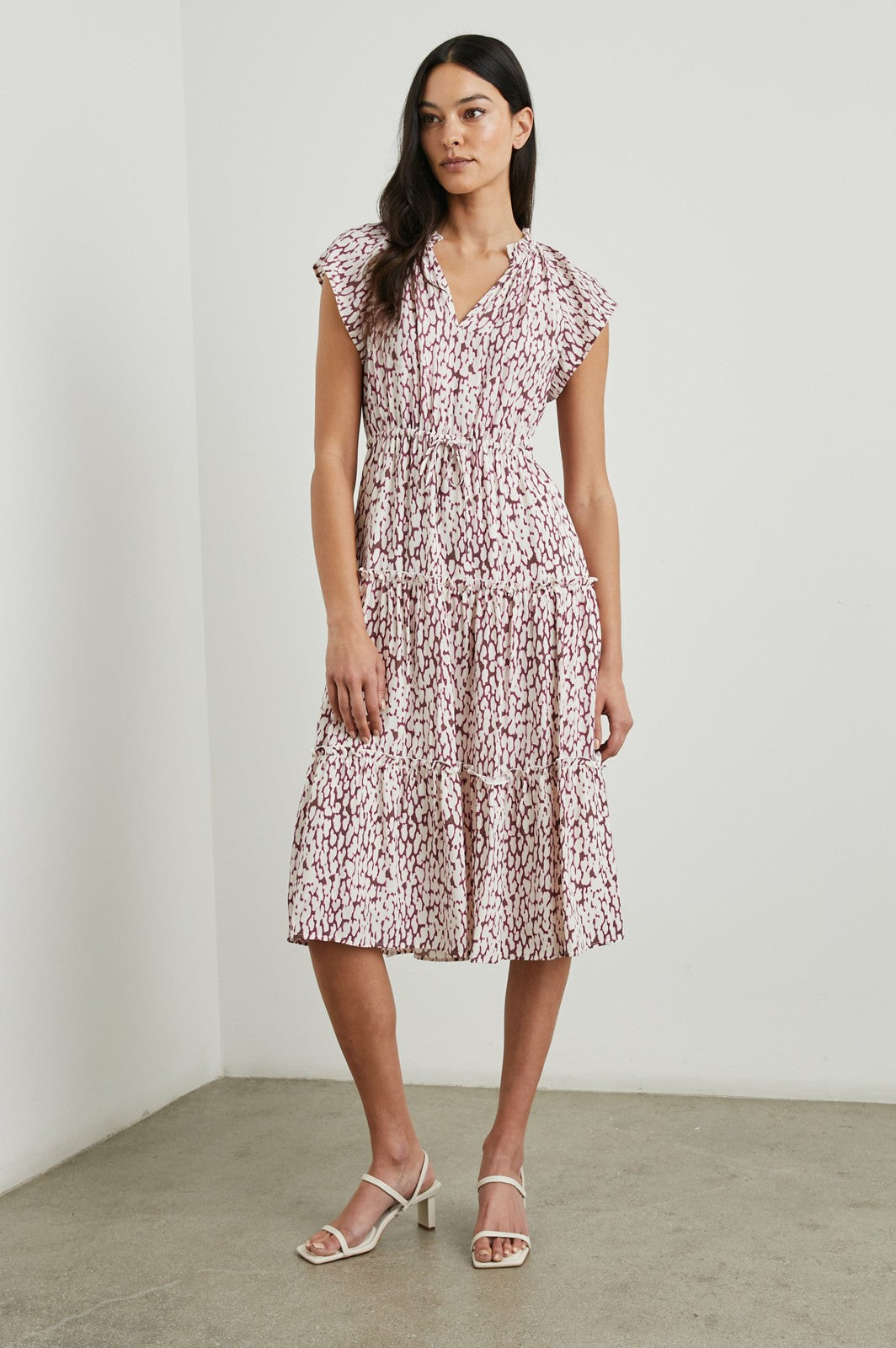 JUNI DRESS - PINK STATIC LEOPARD| Rails discount