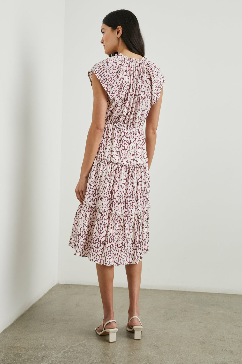 JUNI DRESS - PINK STATIC LEOPARD| Rails discount