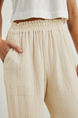 LEON CROP PANT - FLAX| Rails online