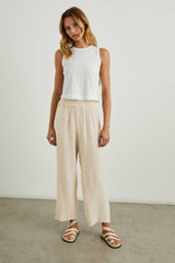 LEON CROP PANT - FLAX| Rails online