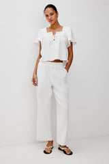 LEON CROP PANT - WHITE| Rails near me
