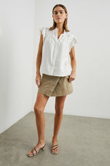 MARLENE TOP - WHITE DENIM| Rails outlet