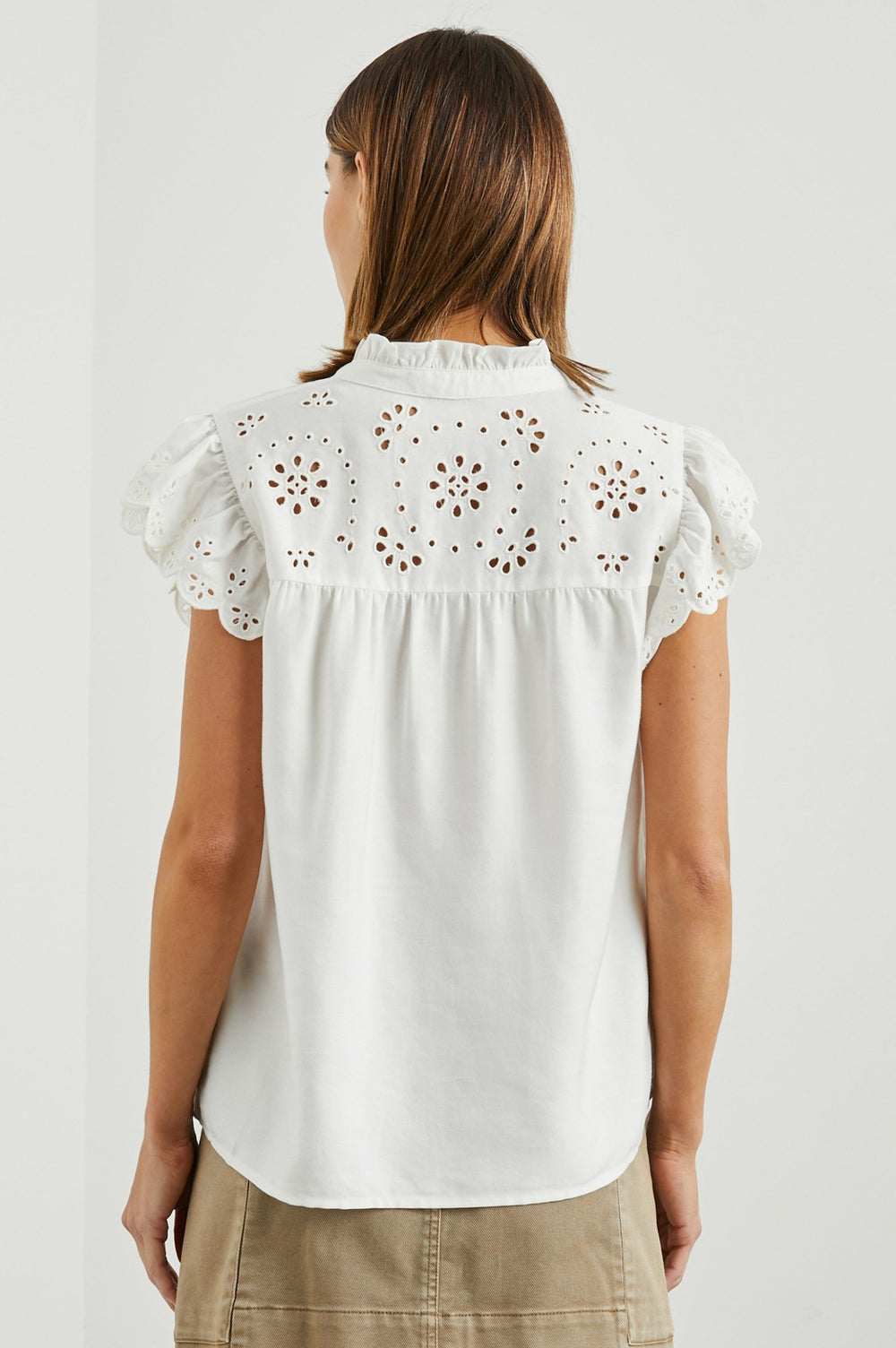 MARLENE TOP - WHITE DENIM| Rails outlet