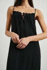 MARSEILLE DRESS - BLACK GAUZE| Rails discount