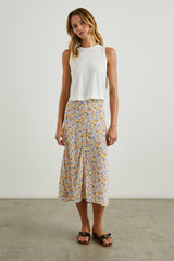 ROSETTA SKIRT - PAPAYA FLOWERS| Rails discount