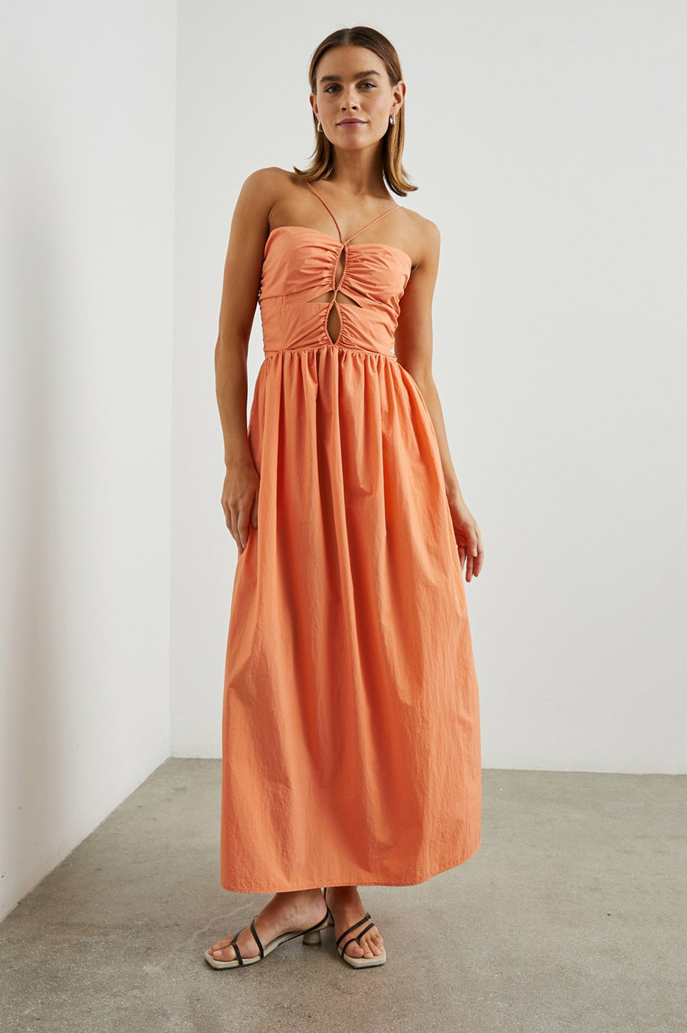 SILVIA DRESS - PAPAYA| Rails for sale