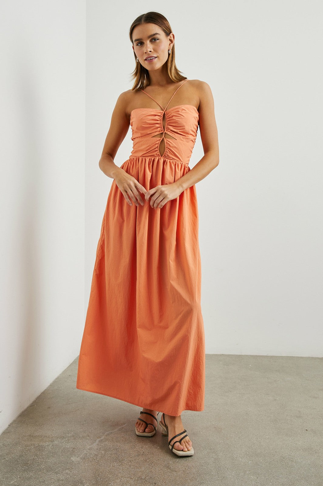 SILVIA DRESS - PAPAYA| Rails for sale