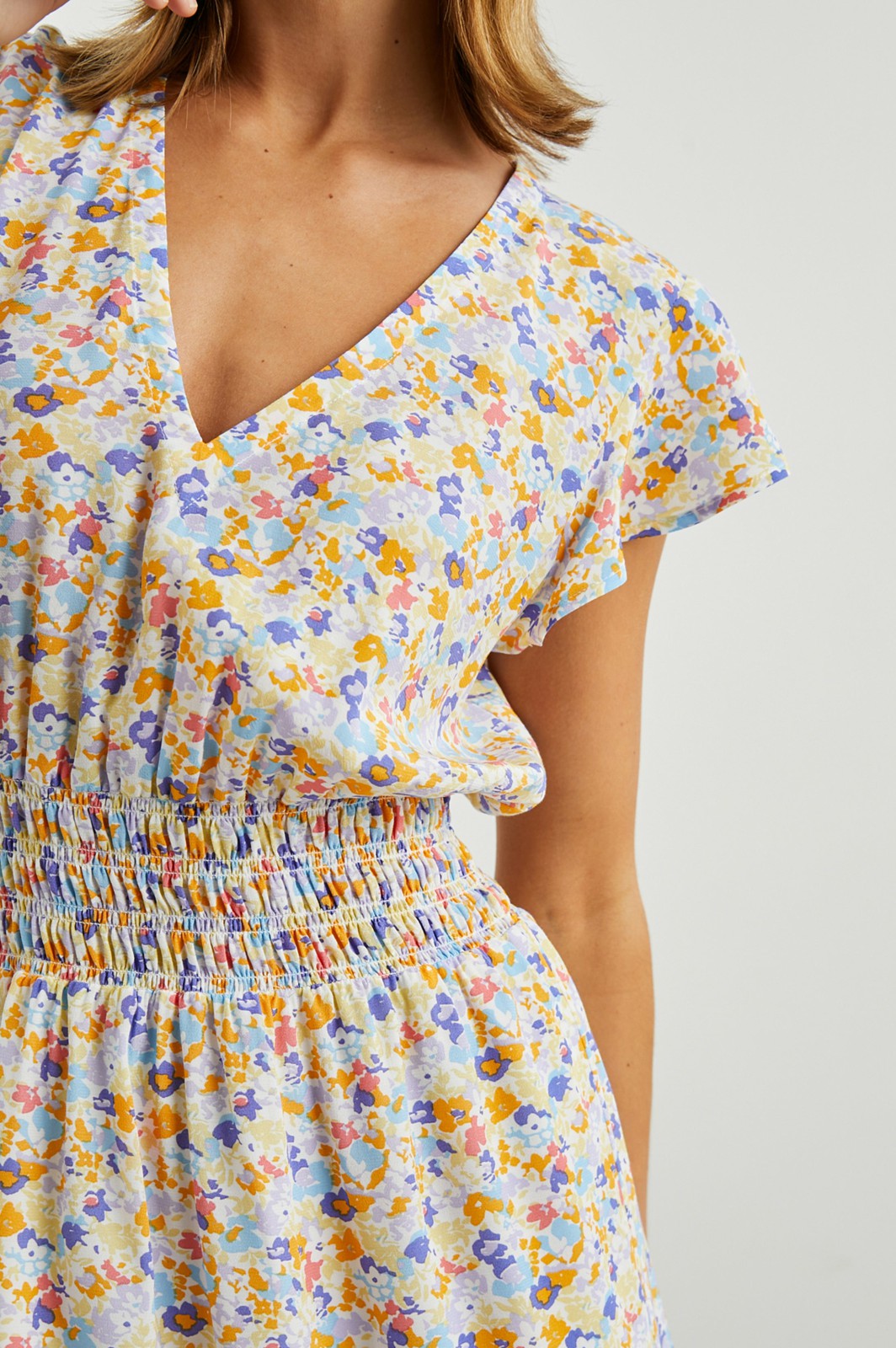 TARA DRESS - PAPAYA FLOWERS| Rails discount