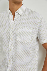 FAIRFAX SHIRT - POLYGON MICRO WHITE| Rails sale