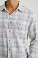 WYATT SHIRT - COBALT FLAMINGO MELANGE| Rails near me