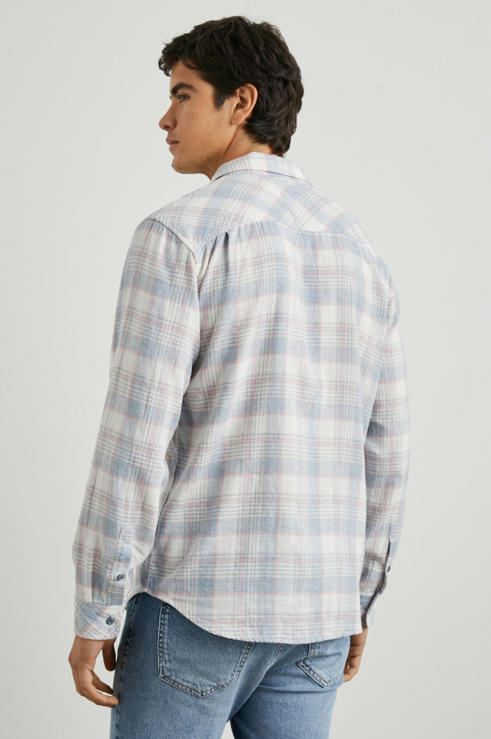 WYATT SHIRT - COBALT FLAMINGO MELANGE| Rails near me