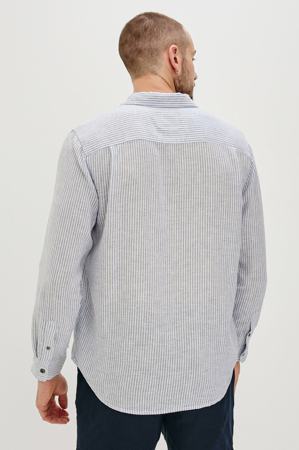 CONNOR SHIRT - DENIM WHITE RAILROAD| Rails US