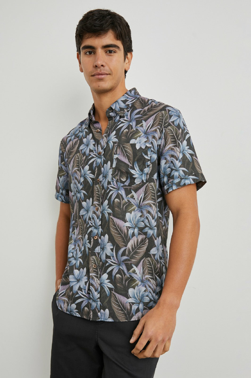 CARSON SHIRT - JUNGLE GARDEN MIDNIGHT| Rails sale