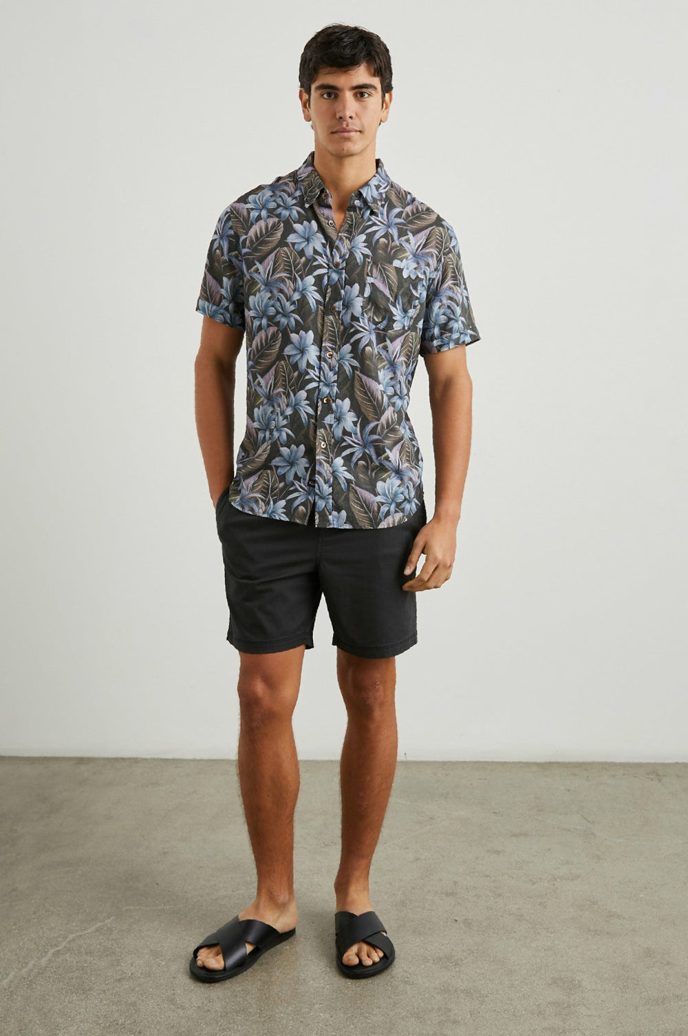 CARSON SHIRT - JUNGLE GARDEN MIDNIGHT| Rails sale