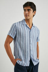 AMALFI SHIRT - POWDER COBALT STRIPE| Rails near me