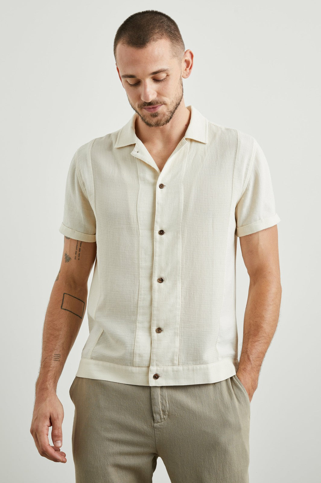 DUKE SHIRT - PARCHMENT WHEAT| Rails for sale