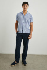 DRESDEN SHIRT - HOMESPUN BLUE GINGHAM| Rails discount