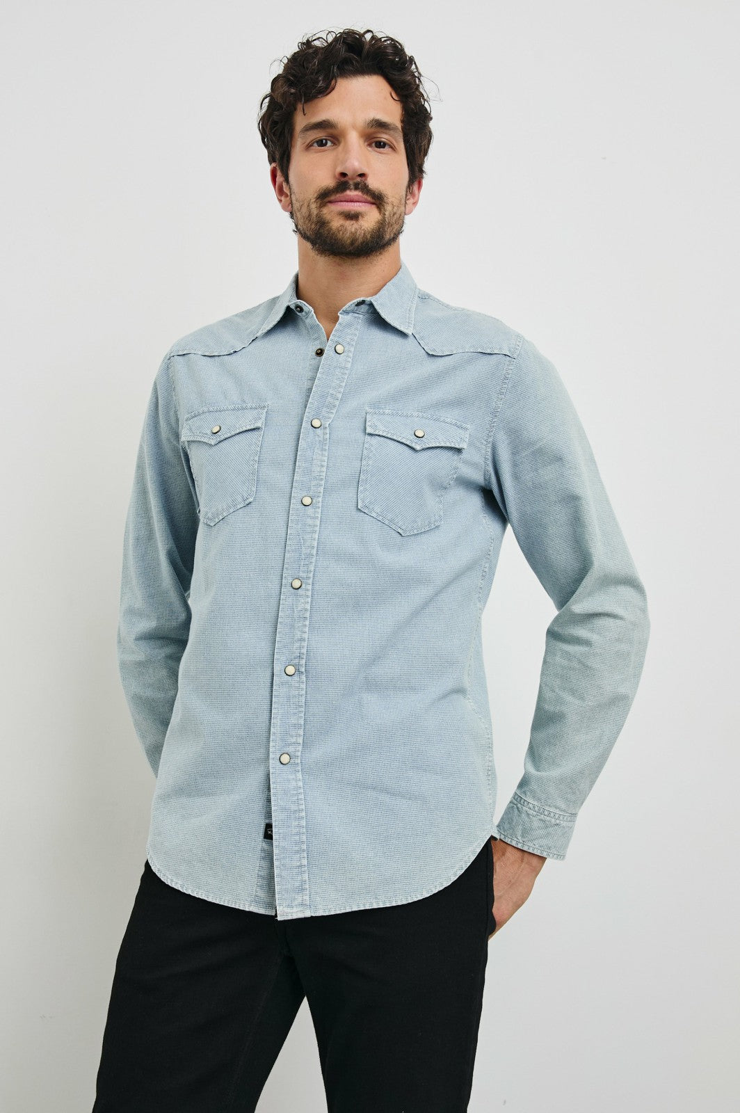ROY SHIRT - SUNFADED INDIGO| Rails outlet