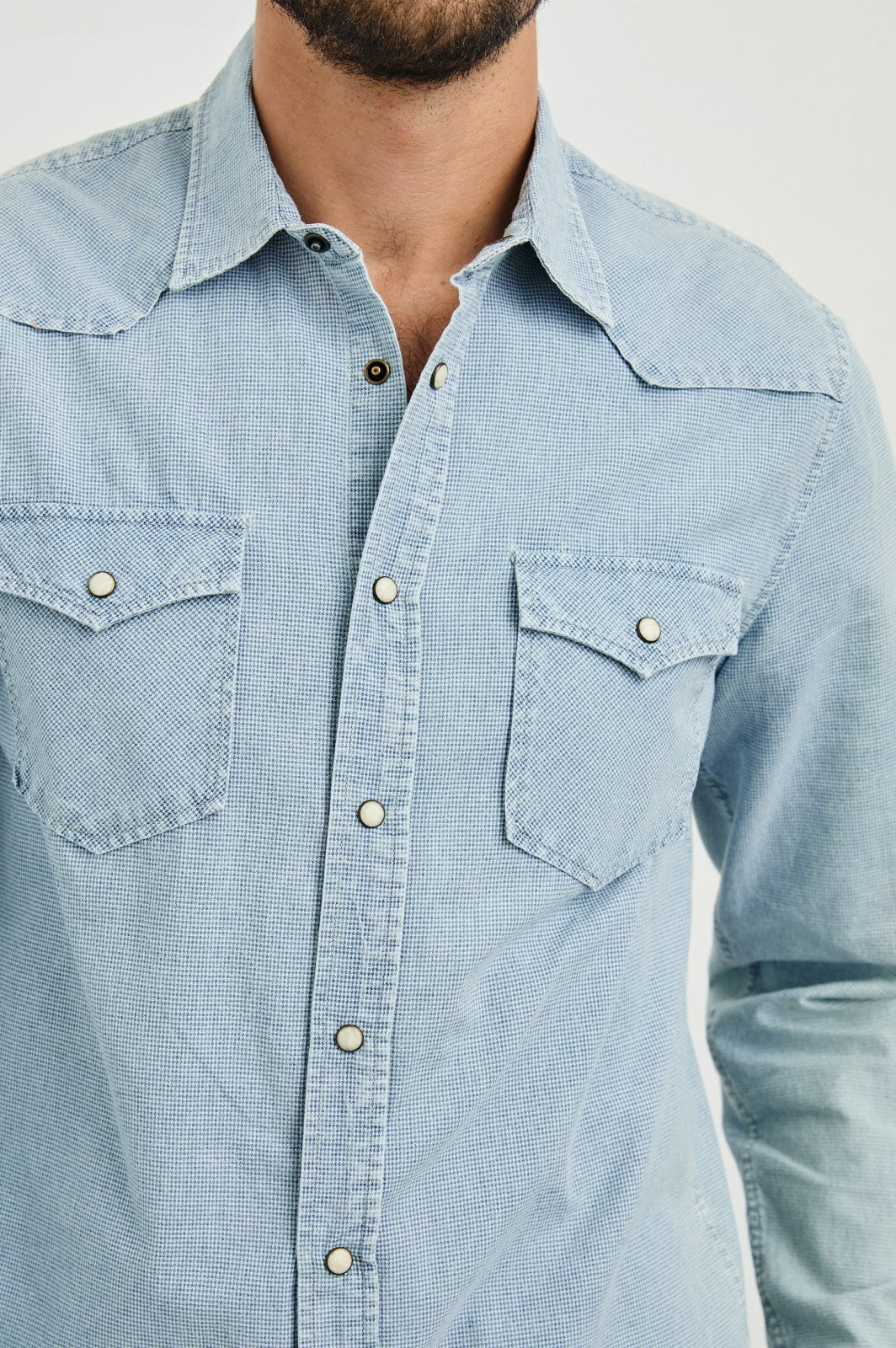 ROY SHIRT - SUNFADED INDIGO| Rails outlet